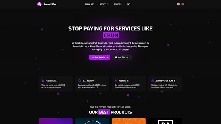 ResellMe website screenshot